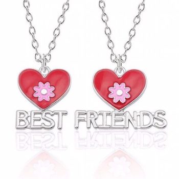 Best friends szívmedál és lánc