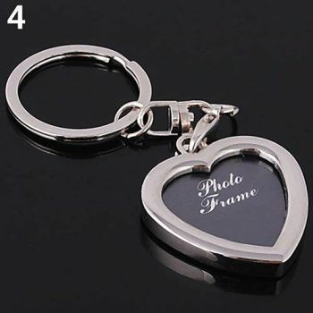 Szív alakú képtartó kulcstartó