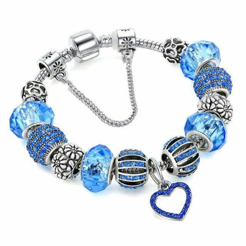 pandora-stilusu-szív-motivumos-charm-karkoto-kék-18-cm