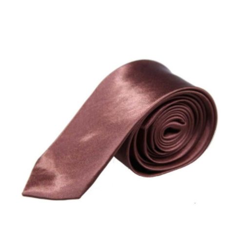 barna vékony nyakkendő