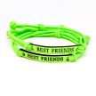best-friends-legjobb-baratok-paros-szovet-karkoto-neonzöld