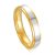 Nemesacél ezüst-arany színű karikagyűrű, 7