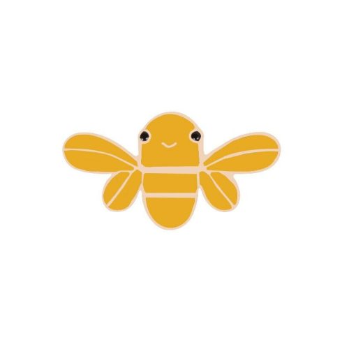 méhecske-kitűző