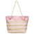 Lady pink csíkos nyári táska