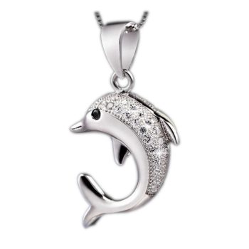 Ezüstözött-csillogó-delfin-medál-nyaklánccal