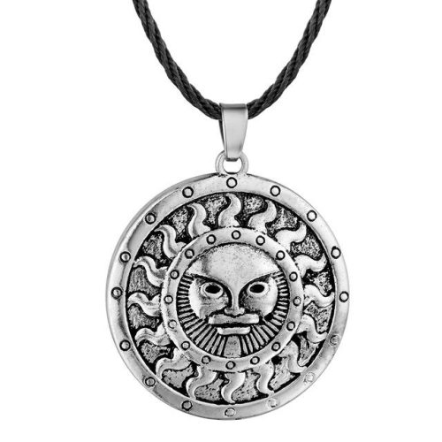 Viking-karom-medál-bőr-nyaklánccal