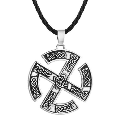Viking-jelek-medál-bőr-nyaklánccal