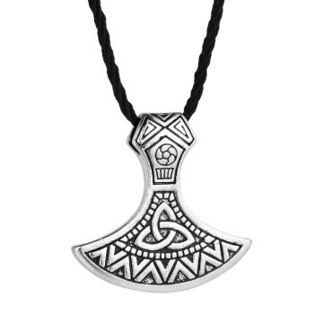 Viking-karom-medál-bőr-nyaklánccal