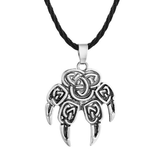 Viking-karom-medál-bőr-nyaklánccal