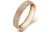 Kristályosan csillogó felületű nemesacél gyűrű, rose gold, 6