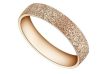 Kristályosan csillogó felületű 316L nemesacél gyűrű, rose gold, több méretben