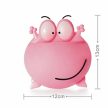 Csempére szerelhető öntapadós fogkrém- és fogkefetartó, pink