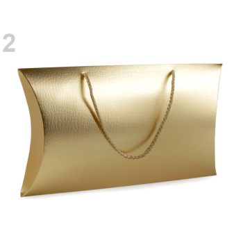 Ajándéktasak, gold, 17x30 cm