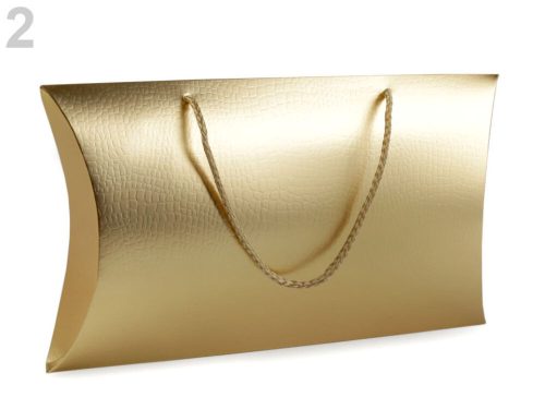 Ajándéktasak, gold, 17x30 cm