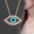  Evil-Eye-medál-nyaklánccal