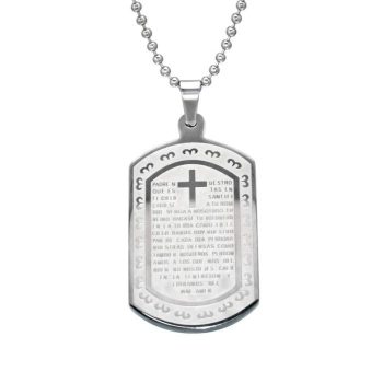 kereszt-dögcédula-medál-lanccal-316L-sebészeti-nemesacél