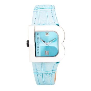   Laura Biagiotti bőrszíjas, ultra trendi luxus női karóra (33 MM) dobozzal, kék