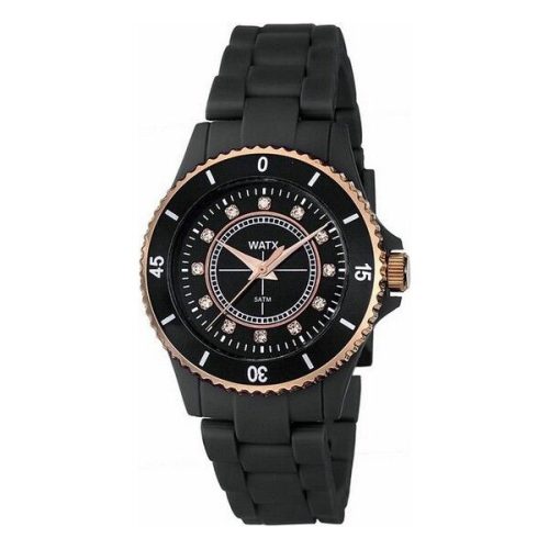 WATX & COLORS trendi, látványos, cseppálló, strasszköves női karóra (36 MM) - dobozzal, 5ATM
