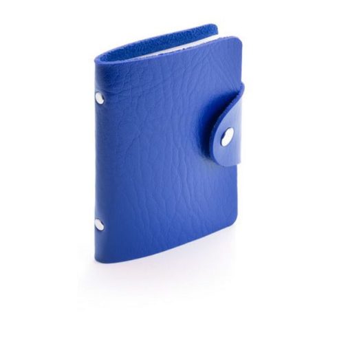 Műbőr kártyatartó (8X10,7 cm), kék