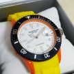 MADISON New York, sárga-fekete, cseppálló, dátumkijelzős uniszex óra (40 MM), 5 ATM