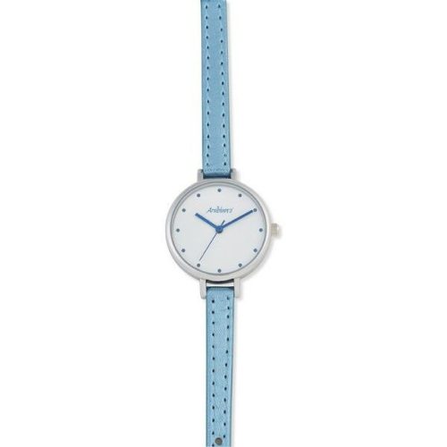 Arabians női óra vékony bőr szíjjal, kék (33 MM) - dobozban