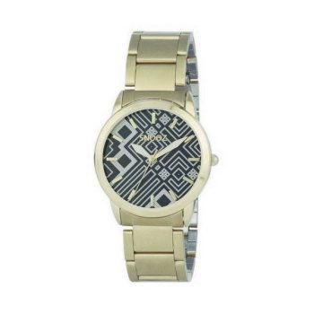   SNOOZ női karóra fém szíjjal, nonfiguratív mintával (34 MM) - dobozzal