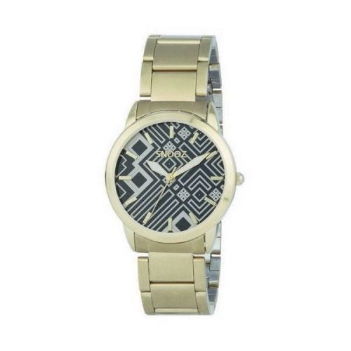 SNOOZ női karóra fém szíjjal, nonfiguratív mintával (34 MM) - dobozzal