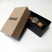 SNOOZ női karóra fém szíjjal, nonfiguratív mintával (34 MM) - dobozzal