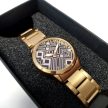 SNOOZ női karóra fém szíjjal, nonfiguratív mintával (34 MM) - dobozzal