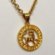 Oroszlán-horoszkóp-medál-nyaklánccal