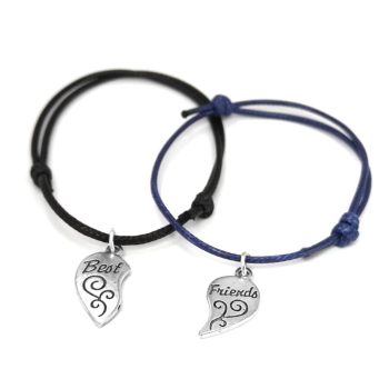 páros-fekete-zsinórszövet-karkötő-best-friends-charmmal