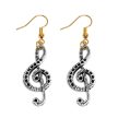 Violinkulcs -fülbevaló