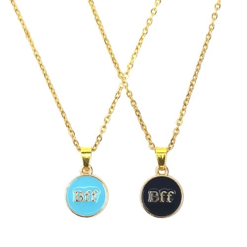 best-friends-forever-legjobb-baratok-orokke-kek-es-fekete-paros-medal-lanccal