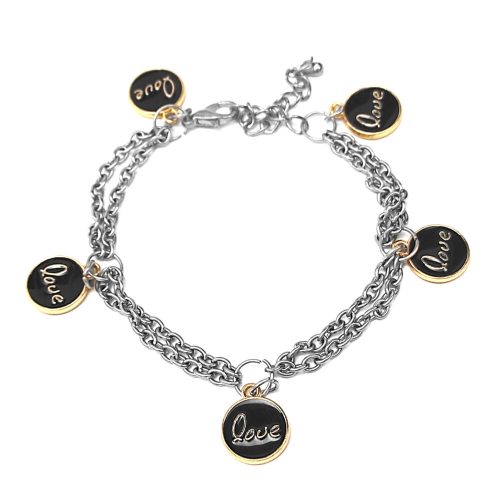 love-fekete-charmos-dupla-karkötő