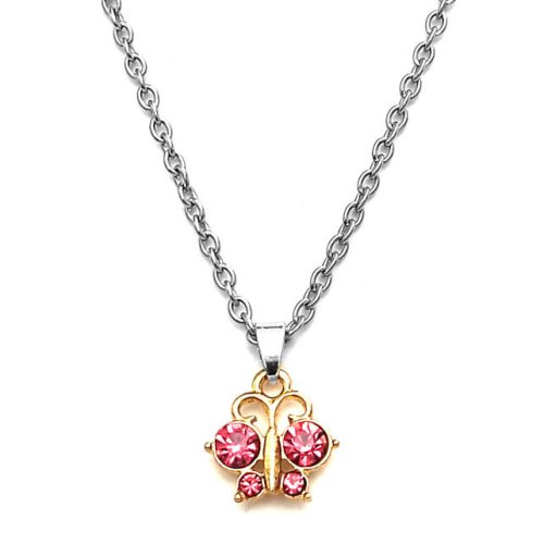 pink-kristálypillangós-medál-lánccal