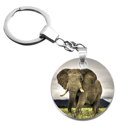 elefántos-kulcstartó