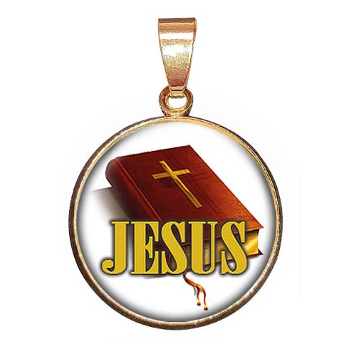 Biblia-Jesus-medál-lánccal-karkötővel-vagy-fülbevalóval