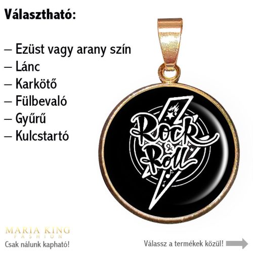 Rock-and-Roll-medál-karkötő-fülbevaló