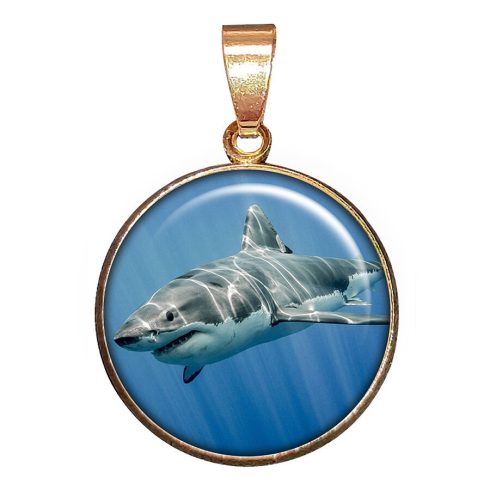 cápa-medál-lánccal-vagy-választható-karkötőre-fülbevalóra