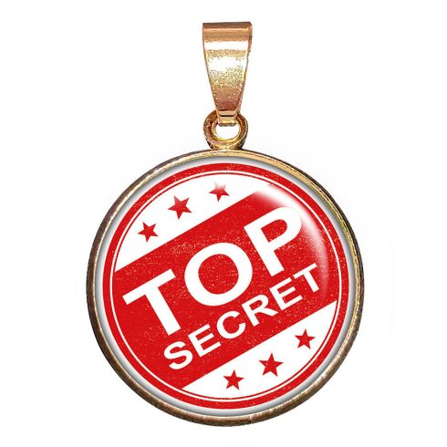 Top Secret (Szigorúan titkos)-medál-lánccal-vagy-választható-karkötőre-fülbevalóra-kulcstartóra