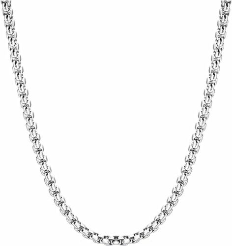 Rozsdamentes acél box chain férfi nyaklánc, 2 mm - választható méretben