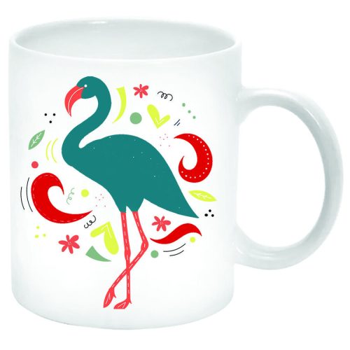 Flamingó-Bögre-feliratozható