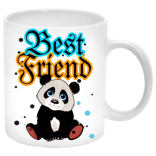 Best-Friend-pandás-bögre-feliratozható