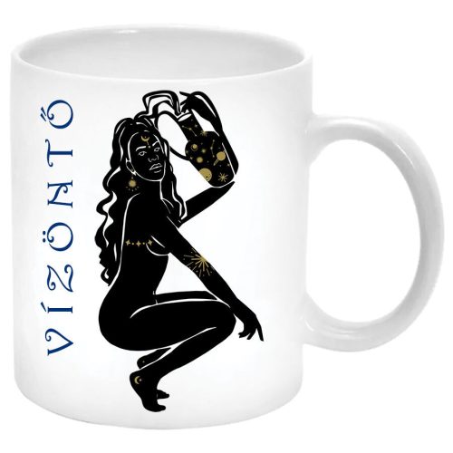 Vízöntő-horoszkóp-Bögre-feliratozható