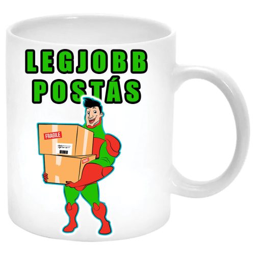 Legjobb-postás-Bögre-feliratozható