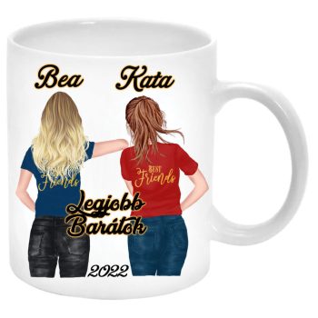 best-friends-Bögre-sajátnévvel
