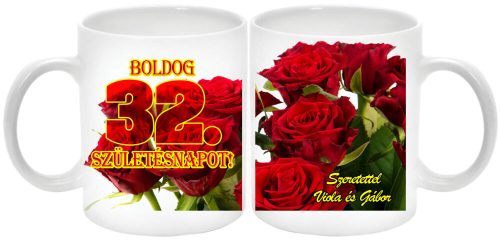 Boldog-születésnapot-rózsás-Bögre-tetszőleges-felirattal