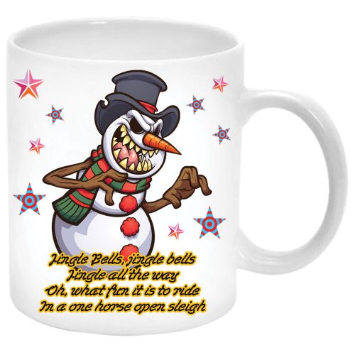 Jingle-Bells-jingle-bells...-zombi-hóember...-Bögre-feliratozható