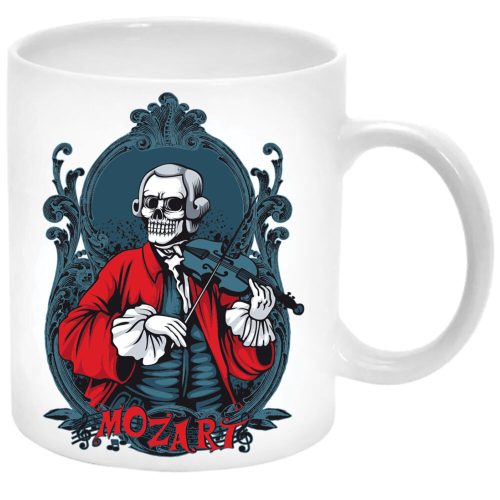 Mozart-skull-Bögre-feliratozható