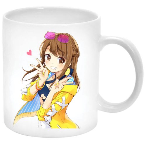 Anime-fantasy-lány-Bögre-feliratozható